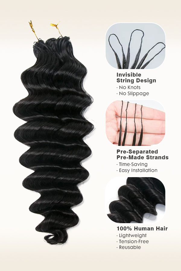 Deep Wave Human Crochet Hair