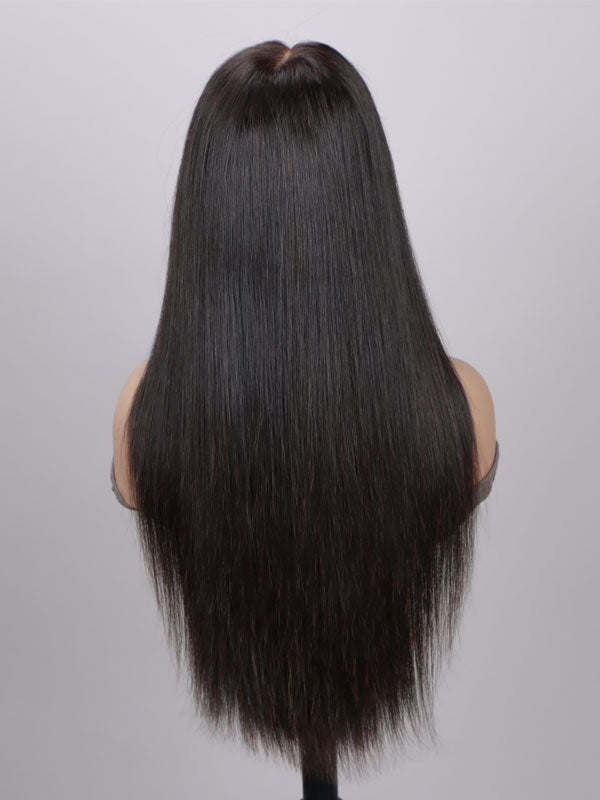 FORMI Long Straight 13x4 HD Transparent Frontal Lace Pre-Plucked Melting Transparent Lac