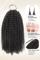 Kinky Curly Human Crochet Hair Extensions