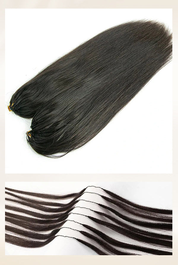 Straight Human Crochet Hair Extensions