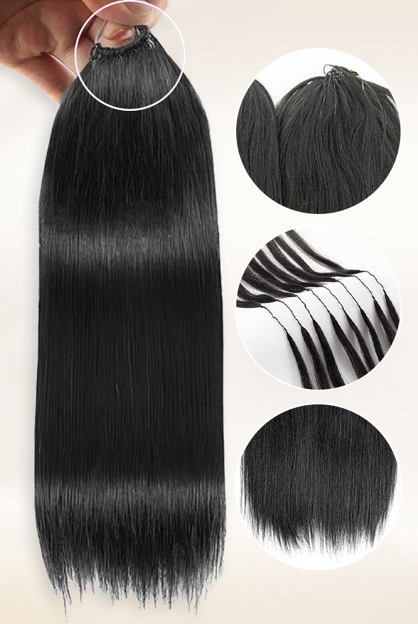 Straight Human Crochet Hair Extensions