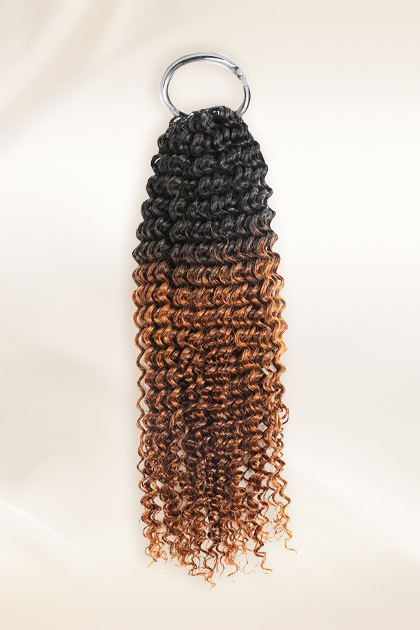 #T1B/30 Color Kinky Curly Human Crochet Hair Extension