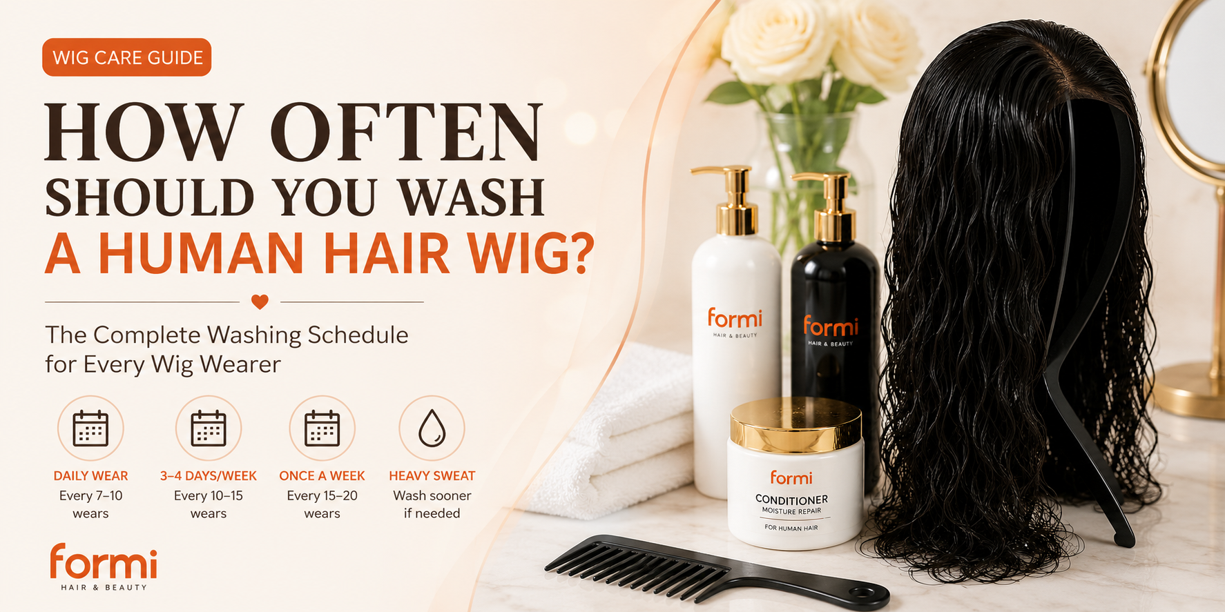 How Often Should You Wash a Human Hair Wig?