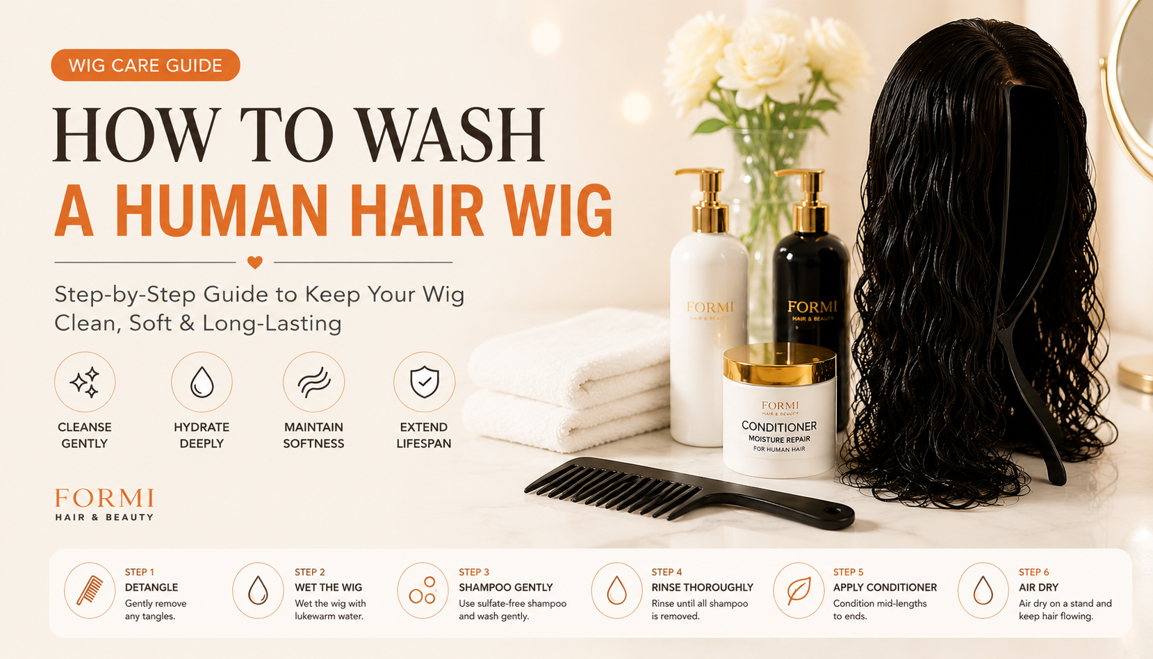 How to Wash a Human Hair Wig: A Step-by-Step Guide