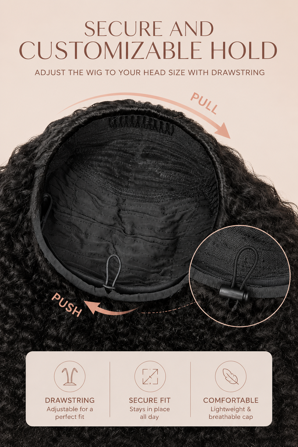 afro culy wig