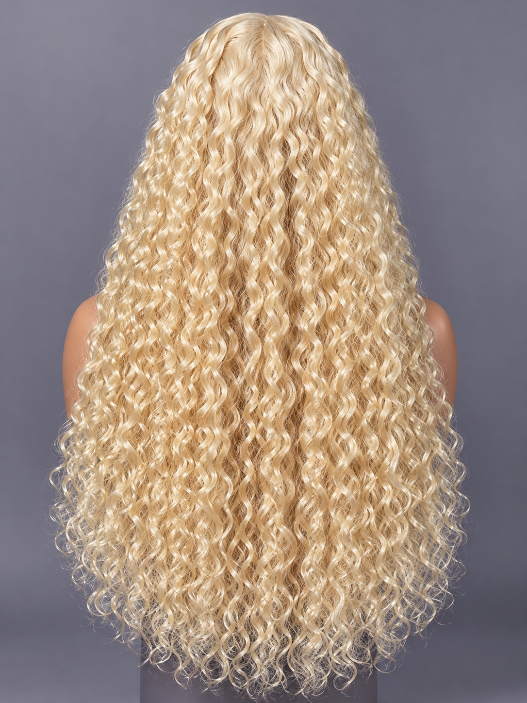FORMI 613 Blonde Water Wave 13x4 Lace Front Human Hair Wig.