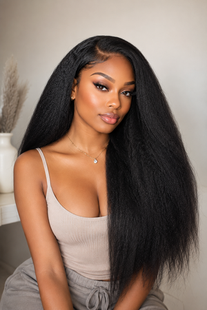 Formi Kinky Straight Human Crochet Hair