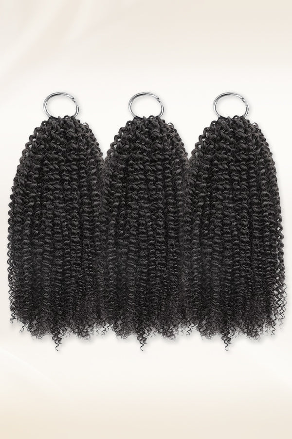 Kinky Curly Human Crochet Hair Extensions