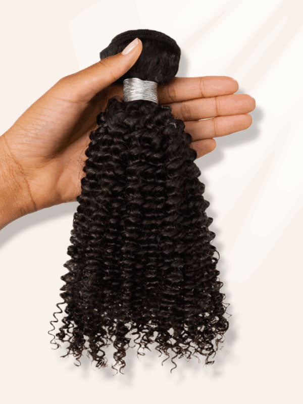 Jerry Curly Natural Black Human Hair Bundles 1/2/3/4 Pcs Hair Extensions