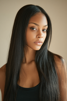 Lace Front Human Hair Wig Natural Color