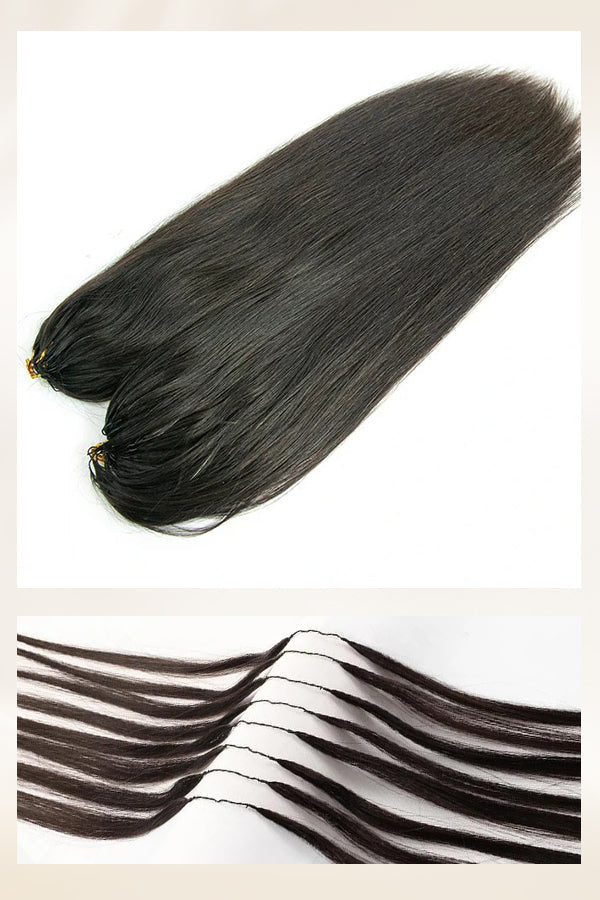 Straight Human Crochet Hair Extensions