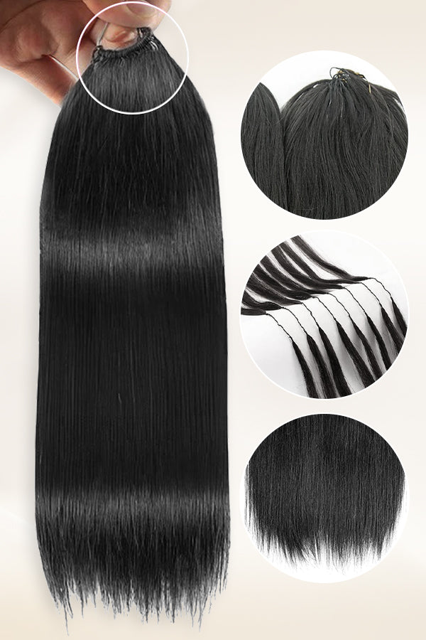 Straight Human Crochet Hair Extensions