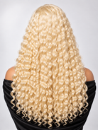 FORMI 613 Blonde Deep Wave 13x4 Lace Front Human Hair Wig.