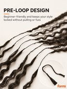 FORMI pre-loop design for crochet hair, beginner-friendly crochet installation